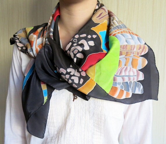 Handmade silk scarf sale