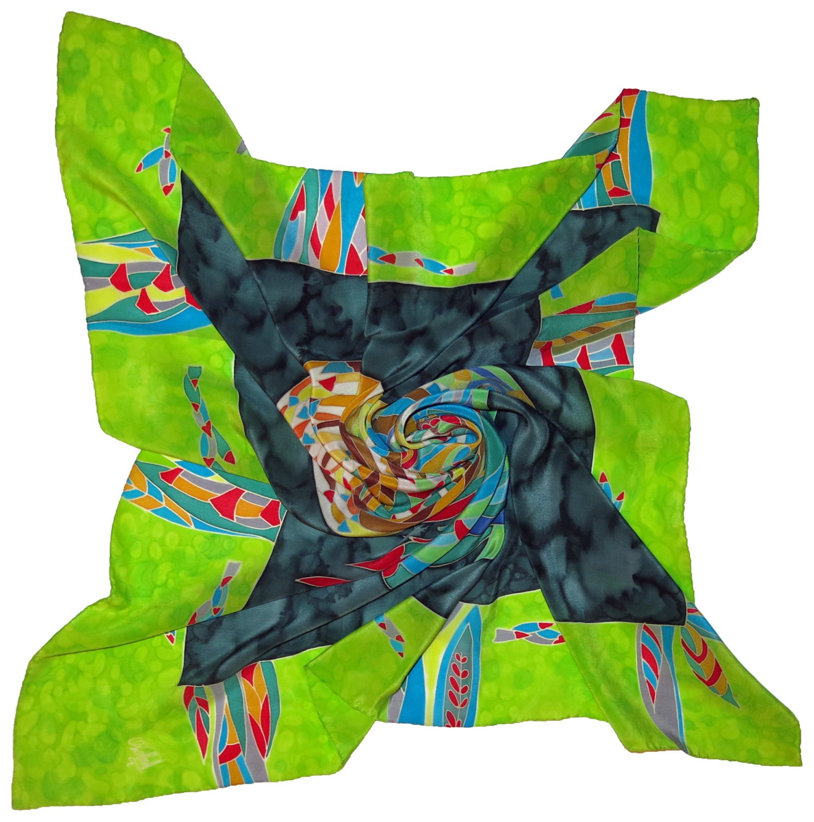 Capricorn Printed Satin Scarf