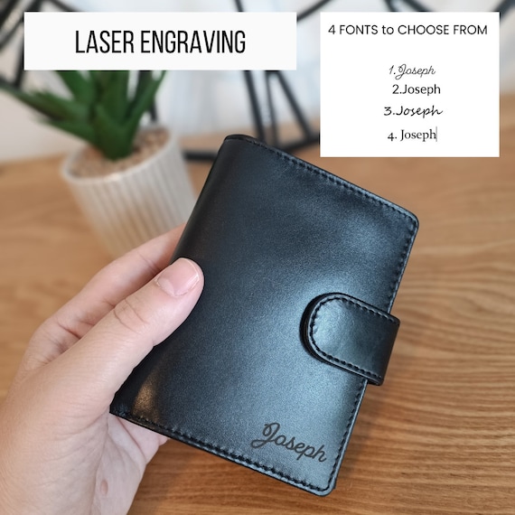 Personalised wallet with coin pocket new arrivals