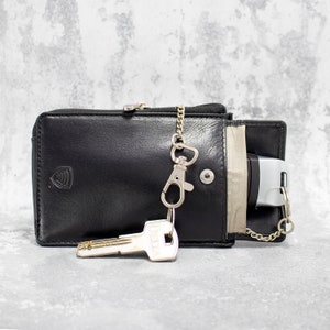 Signal Blocker Leather Pouch for Keyless Entry Car Fob - Faraday Cage Case Bag - Leather Key Case Key Pouch Personalised - Father's Day Gift