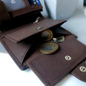 Personalised Leather RFID Wallet for Men, Personalized Gifts for Him, Boyfriend Husband Dad Grandad, Custom Wallets image 4