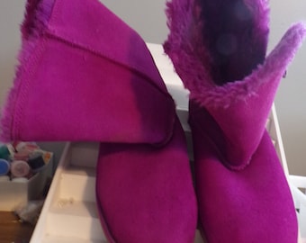 Fuzzy Boots - Etsy