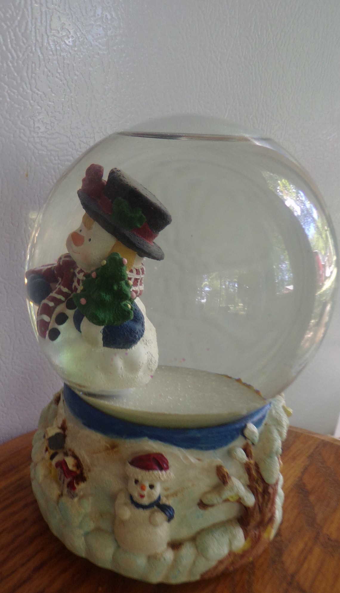 VINTAGE Snowman Musical SNOW GLOBE 6 1/2 x 4 Etsy