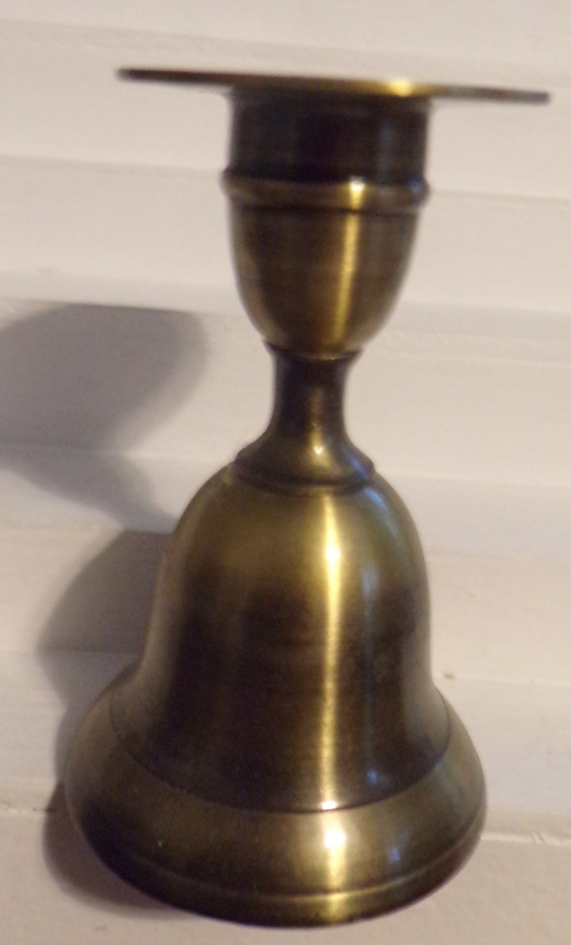 VINTAGE Brass BELL Candle HOLDER 4 New Never Used Etsy