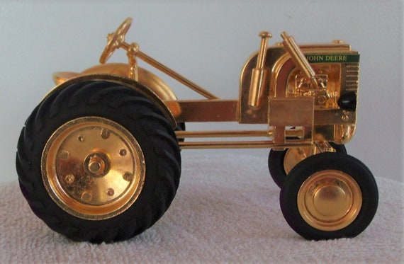 gold john deere tractor
