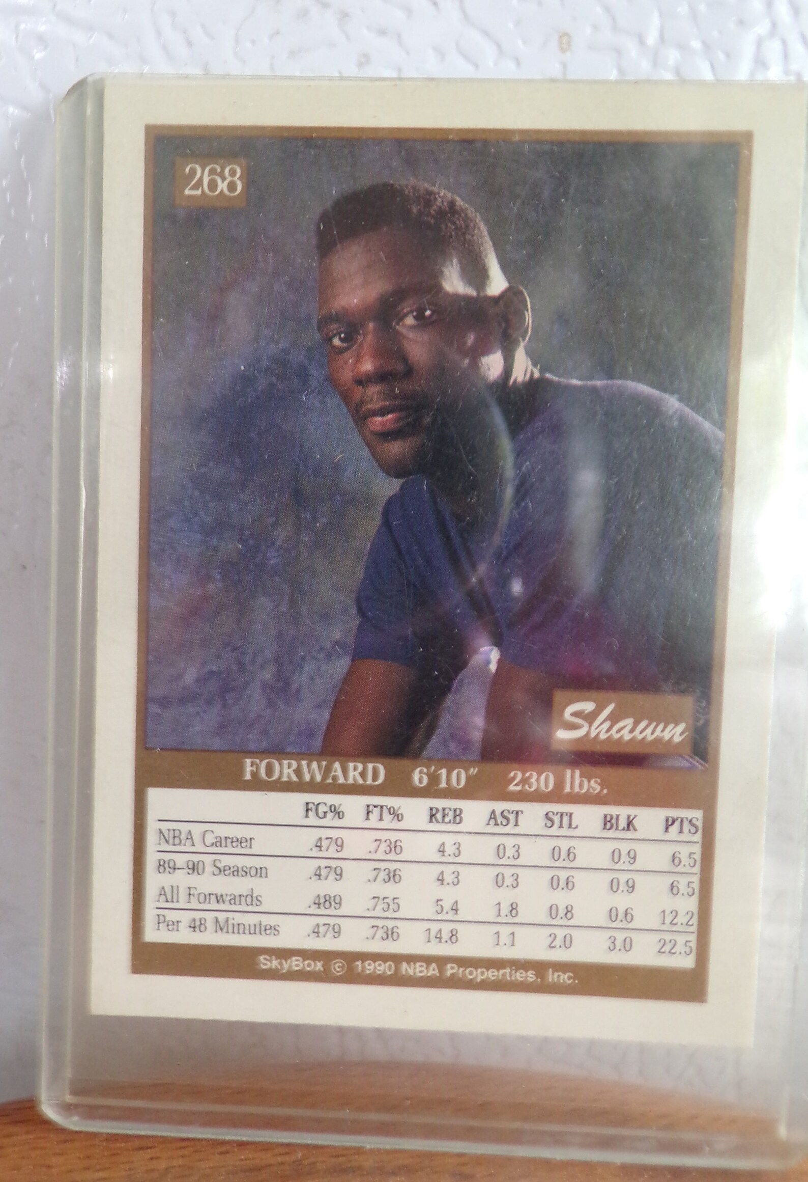 VINTAGE Skybox Baseball Card ROOKIE CARD Shawn Kemp 1990