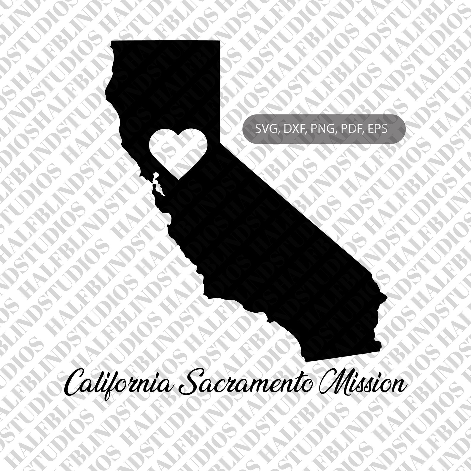LDS California Sacramento Mission decal svg digital file Etsy