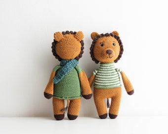 Leon Crochet, Amigurumi Leon, Juguete Leon Niños, Leon animal Baby Shower