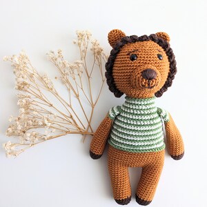 Crochet Lion Toy, Lion Soft Toy, Nursery Lion Toy, Lion Handmade Toy