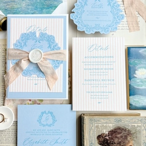 The Primrose Letterpress Invitation Suite - Letterpress Wedding Invitations, Luxury, Timeless, Bespoke, Elegant, Sophisticated