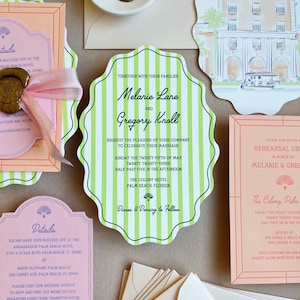 The Palmer Letterpress Invitation Suite - Letterpress Wedding Invitations, Luxury, Timeless, Bespoke, Elegant, Sophisticated, Romantic