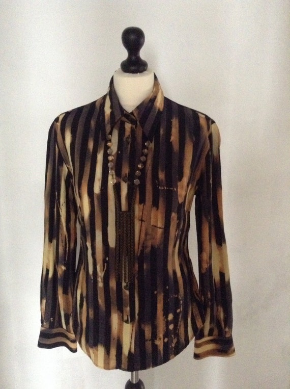 Rare vintage late 90s Moschino women's printed shi