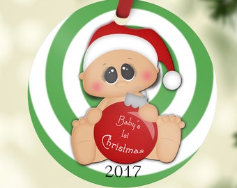 Christmas Ornament, Ornament, Christmas Ornaments, Custom Ornament, Tree Ornament, Holiday Ornament, Babies 1st Christmas Ornament,