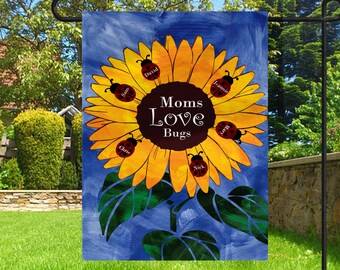 Personalized Garden Flag, Mothers Flag, Grandma Flag, Garden Decor, Custom Garden Flag