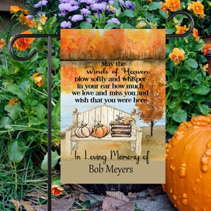 Personalized Memorial Garden Flag, In Loving Memory Flag, Sympathy Gift, Cemetery Decoration, Memorial Gift, Sympathy Flag