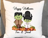 Halloween Frankenstein Pillow Cover, Halloween Decor,
