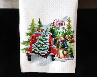Details about   Brand New Trim A Home 4 Piece Christmas Hand/Dish Towel & Pot Holder Set Snowman 