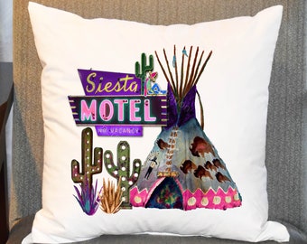 Southwest Desert Pillow Cover, Teepee Pillow Cover, Southwestern Decor