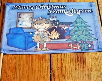 Custom Christmas Cemetery Stick Flag Decoration In Memory Gifts Loss Grave Site Custom Christmas Cemetery Stick Flag Decoration In Memory Gifts Loss Grave Site
