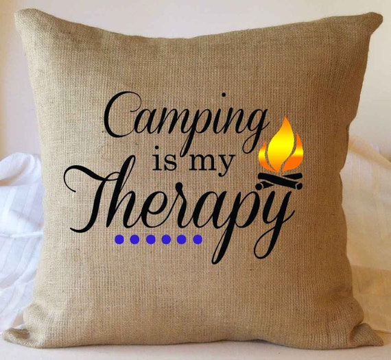 Almohada de camping, Decoración de camping, Regalo de camping