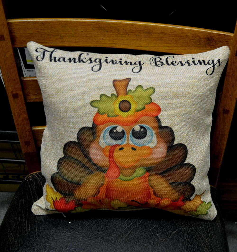 Thanksgiving Pillow Thanksgiving Decor Pillow Cover Fall Etsy