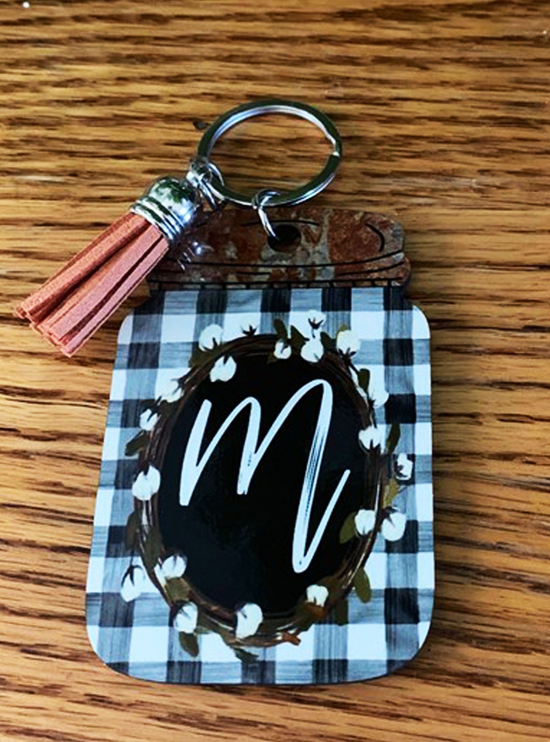 Personalized Mason Jar Keychain Mason Jar Accessories Mason Etsy