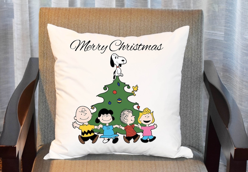 Charlie Brown Christmas Pillow Cover. Holiday Pillow Cover Etsy