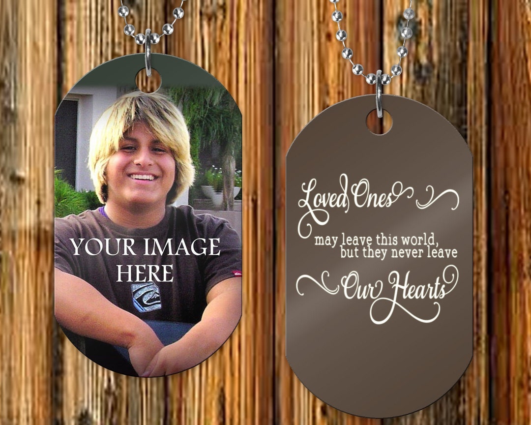 Memorial Dog Tag Necklace, in Memory Dog Tag, Memorial Necklace, Custom