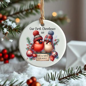 Our First Christmas as Mr and Mrs Ornament, Our First Christmas Married Ornament, Wedding Ornament, newlywed Ornament, Ornament Gift