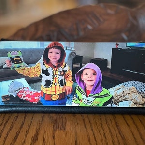 Billetera con foto personalizada - Billetera personalizada con foto - Regalo para papá, mamá, abuelos - Billetera con foto para él o ella