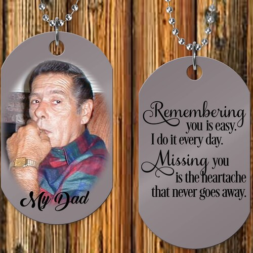 memorial dog tag