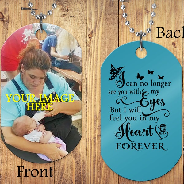 Memorial Jewelry Husband, Memorial Dogtag, In Memory Necklace, Memorial Wife