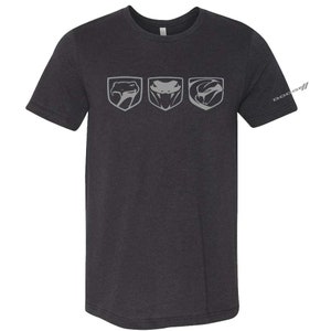 Mens Dodge Viper Tri-Logo T-shirt (Black)