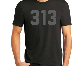 Herren 313 Blackout T-Shirt (Schwarz)