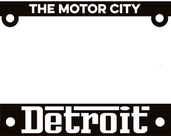 License Plate Frame - Detroit Grigio