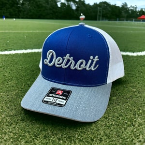 Hat - Detroit Thirsty Richardson Snapback - Blue/Grey/White