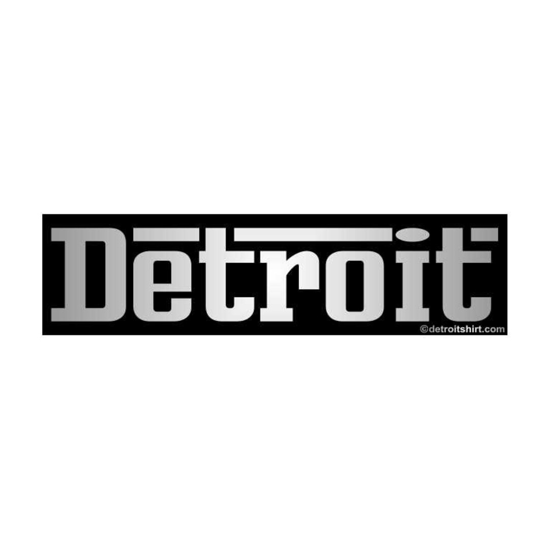 Sticker - Detroit Grigio Chrome - Etsy