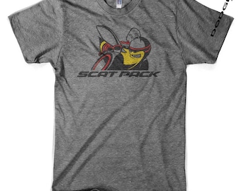 Mens Triblend Dodge Scat Pack T-shirt (Grey)