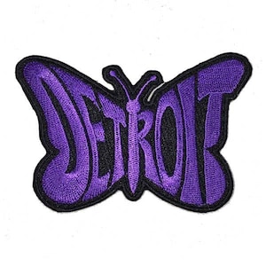 Patch - Detroit Purple Butterfly