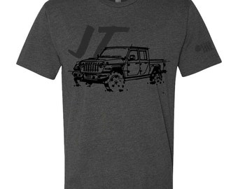 Herr Jeep® JT Gladiator - LDD-serien - Triblend Antracitgrå T-shirt