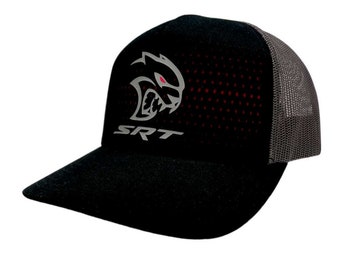 Cappello - Dodge SRT Hellcat Redeye Rumble SnapBack Trucker - Nero/Carbone/Rosso
