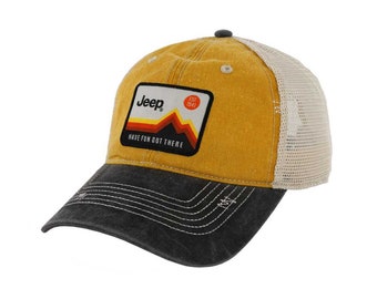 Cappello Invernale Jeep 'It's A Jeep Thing' Con Logo Anatra - Giallo, 100% Acrilico