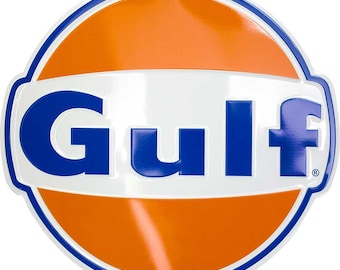 Metal Sign - Gulf Die cut