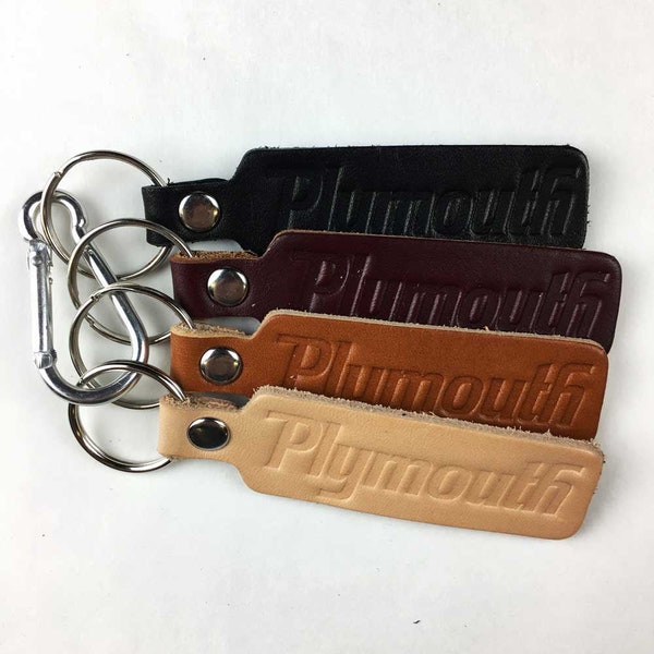 Keychain - Plymouth leather