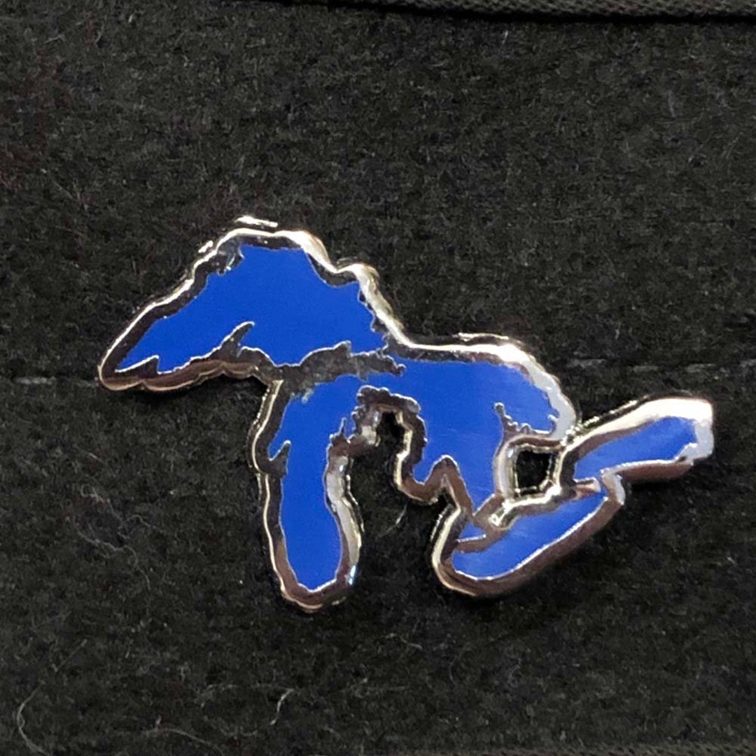 Enamel Pin - Michigan Great Lakes - Etsy