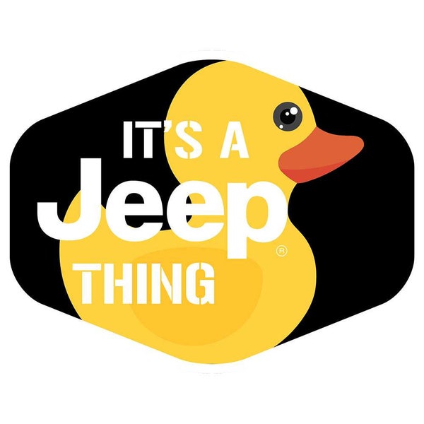 Sticker - Jeep® Duck Hex - It's a Jeep Thing-Black