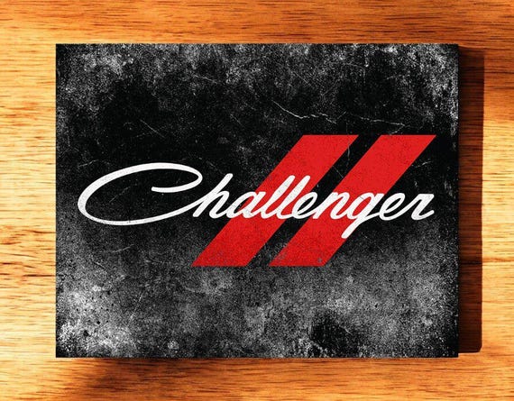 Metal Sign - Dodge Challenger Script - Etsy