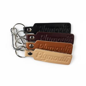 Keychain - Plymouth leather