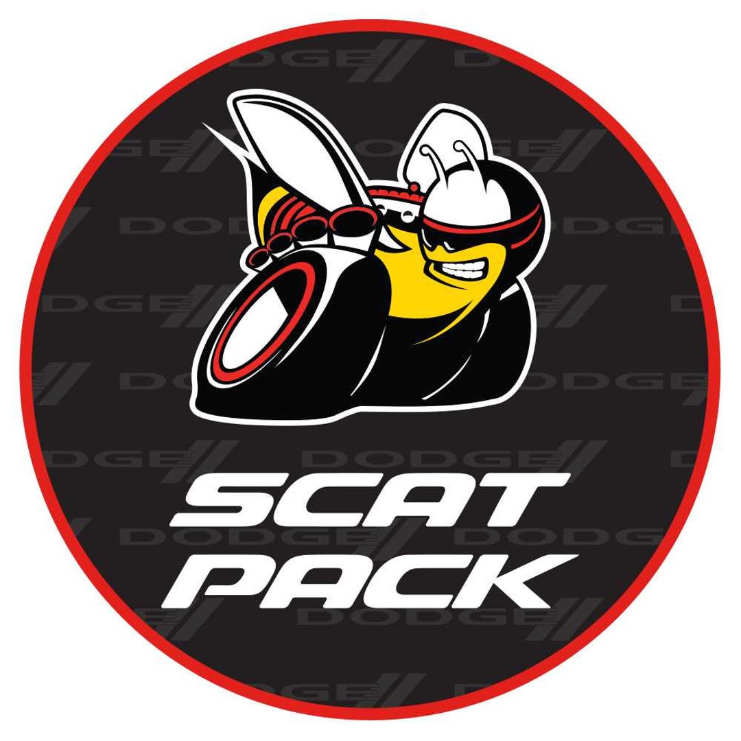 Sticker - Dodge Scatpack - Round - Etsy