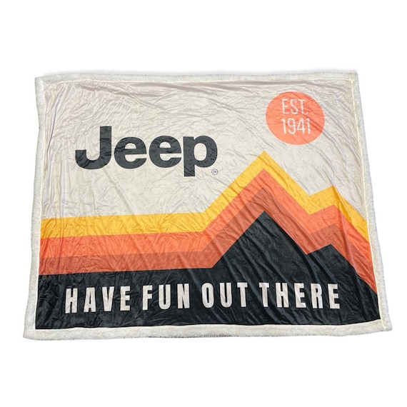 Blanket Jeep Have Fun Out There Etsy